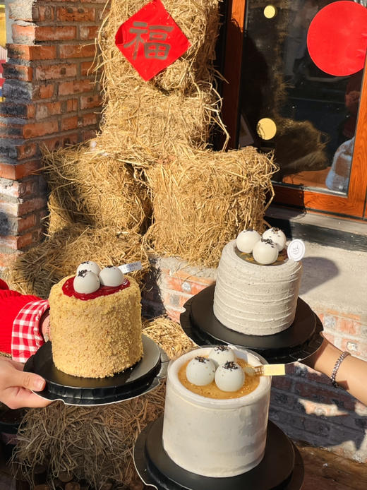 元宵节花生开心果树莓蛋糕 商品图0