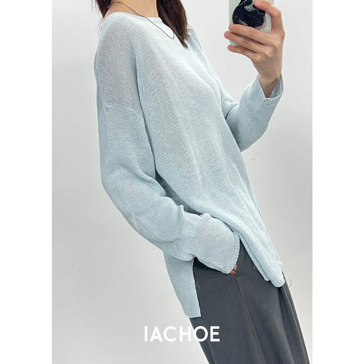 棉仓3561505016-IACHOE 【天空之城】婴儿蓝针织衫长袖 商品图3