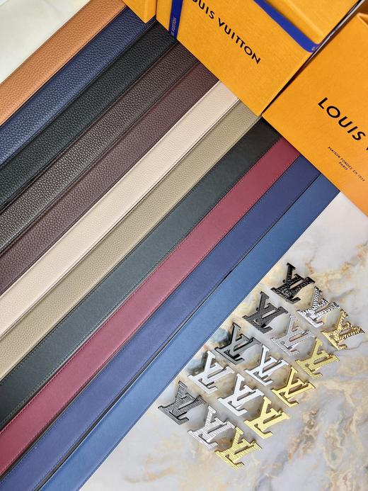 驴家 腰带 ，💋🐂荔枝纹配平纹牛皮带身，双面穿戴，自由切换，百搭款 商品图2