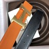 马家 腰带 御用原厂Epsom&Swift皮 进口定制精钢五金 ,精工H扣拉丝面料，真金电镀 激光镌刻LOGO ,🎁配全套专柜包装 ，宽:3.8cm 商品缩略图4