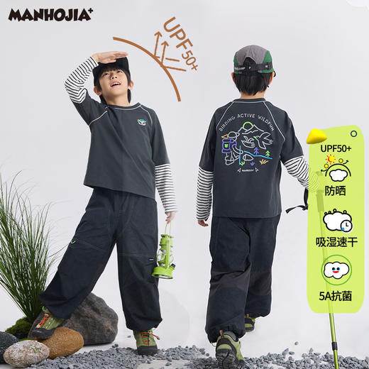 【熊朋友】漫画家25春假两件户外防晒速干抗菌呼吸T 商品图0