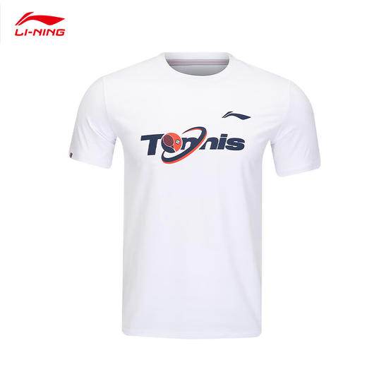 李宁（LI-NING） 网球服男女儿童亲子装训练AHSUF78 青少年款短袖文化衫 商品图2