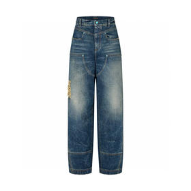 L-SH 绿松石西部牛仔裤