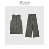 03-5潘依绣丁丁宠粉亚麻人丝复古松弛感马甲休闲裤套装 W-62705 商品缩略图1