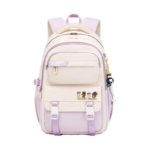 初高中生轻便简约防水双肩包 大容量小学5年级-初高中书包三件套 商品图4