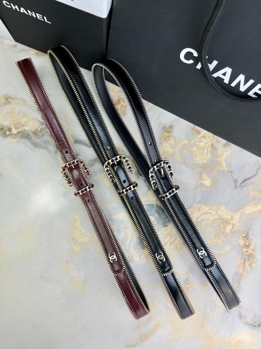 香家 专柜女款同款皮带 经典针扣系列 五金采用logo经典 亮面带皱感小牛皮💋🎁配全套专柜包装，宽:2cm, 商品图1