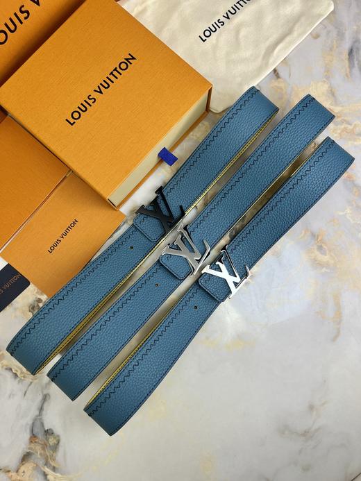 驴家 腰带💋monogram压纹小牛皮&荔枝纹小牛皮 双面穿戴 ，经典亮金扣，简单好看 商品图2