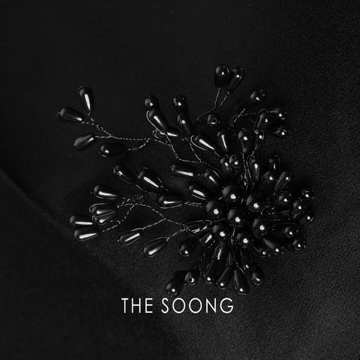 THESOONG25s’三醋酸立体钉珠光泽感中腰半身裙HZQZ6277 商品图3