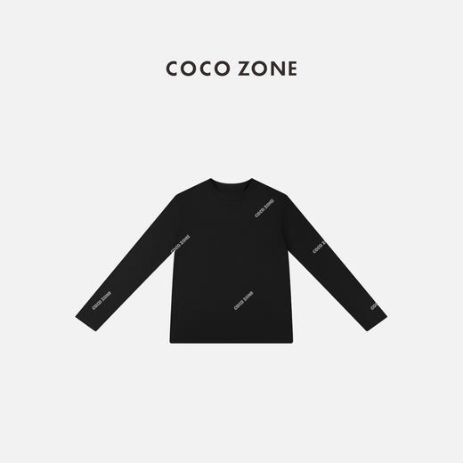 COCO ZONE 100棉简约圆领长袖通勤风T恤CC1D2370 商品图0