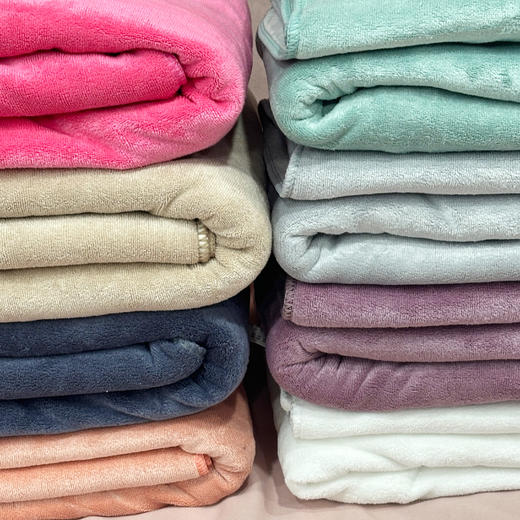 开洞浴巾190*80白色中紫深紫粉色，大毛巾 商品图1