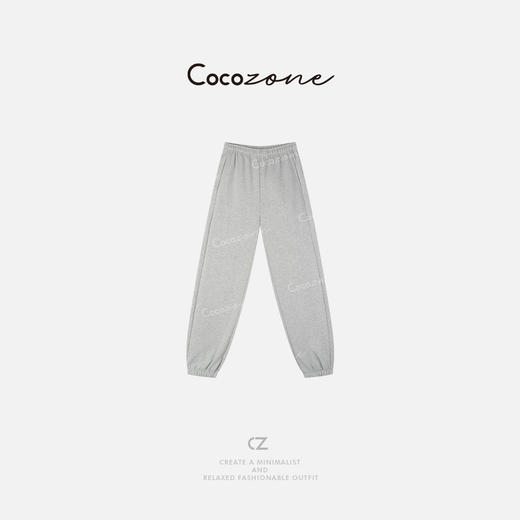 COCO ZONE 早春100棉宽松显瘦休闲松紧腰束脚裤CD2A0008 商品图0