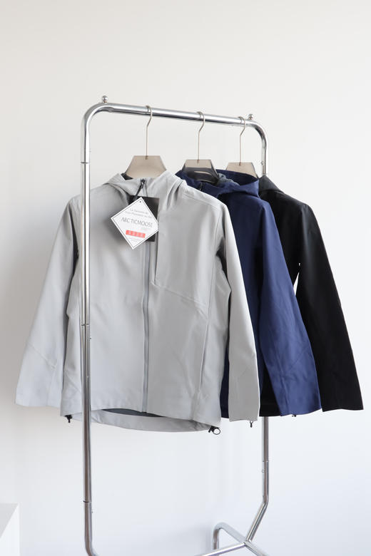 无标袅  复合绒压胶 防水连帽夹克外套 WT821 商品图3