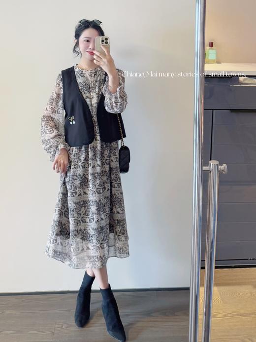 宝藏搭配单品 车厘子手工钉珠系列 | 马甲/背心 黑色 商品图2