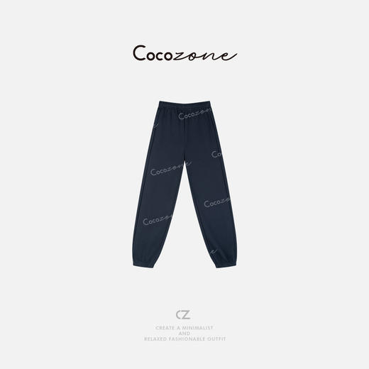 COCO ZONE 早春100棉宽松显瘦休闲松紧腰束脚裤CD2A0008 商品图1