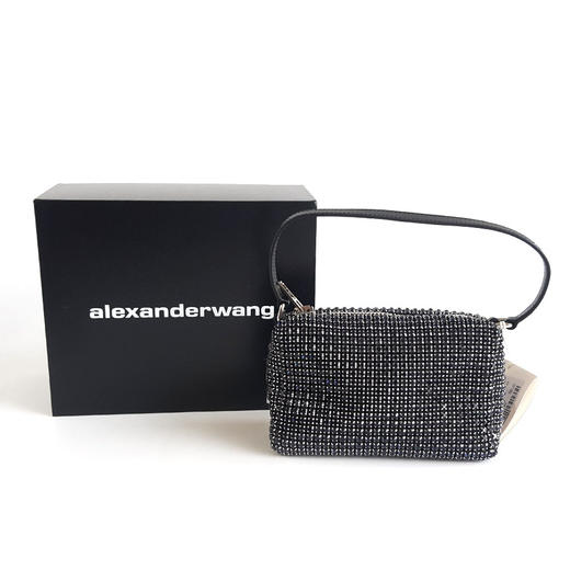 【98新】Alexander Wang 亚历山大王蓝色heiress钻石包水钻包手提包050225NJS06 现售价：3000 商品图1