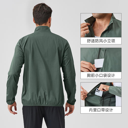 跃牌【欲动春风】男装系列 秋冬运动外套立领拉链夹克户外防风长袖开衫跑步健身上衣41611 商品图1