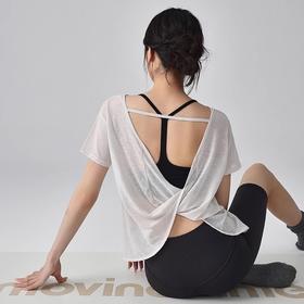 【限时秒】YOGACODE【火树银花系列】运动罩衫女夏季薄款垂感遮肉瑜伽服罩衫DWA115013