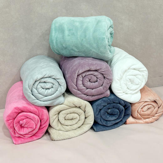 开洞浴巾190*80白色中紫深紫粉色，大毛巾 商品图0