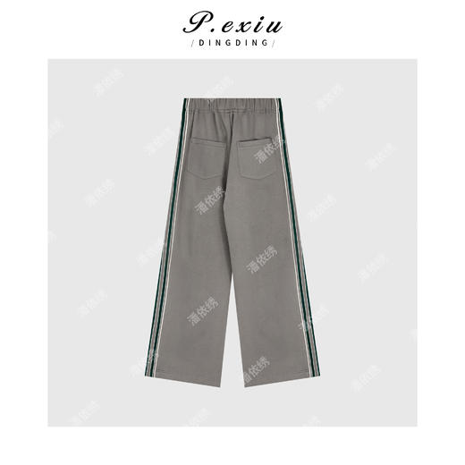 PanYiXiu/潘依绣加厚磨绒侧条纹保暖舒适抽绳休闲裤 W-62616 商品图2
