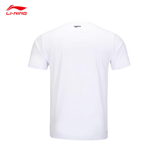 李宁（LI-NING） 网球服男女儿童亲子装训练AHSUF78 青少年款短袖文化衫 商品图3
