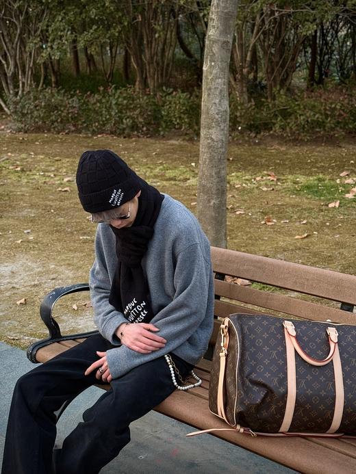 1v 25ss DAMIER SNUG 100%绵羊毛冷帽围巾 商品图1