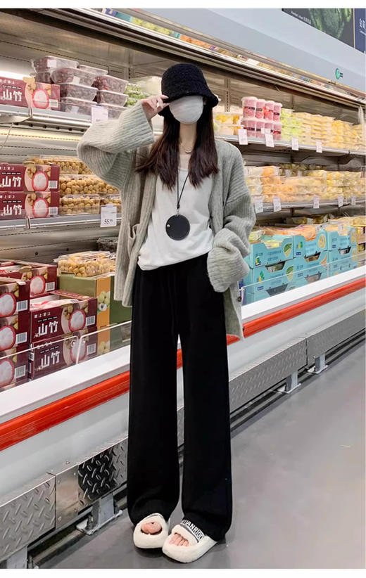 裁缝学苑AQ422窄版糯米阔腿裤纸样女装高腰休闲裤子直筒裤样板 商品图2