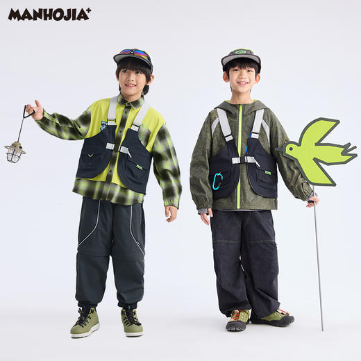 【熊朋友】漫画家25春趣味变形可变挎包两用钓鱼马甲背心 商品图4