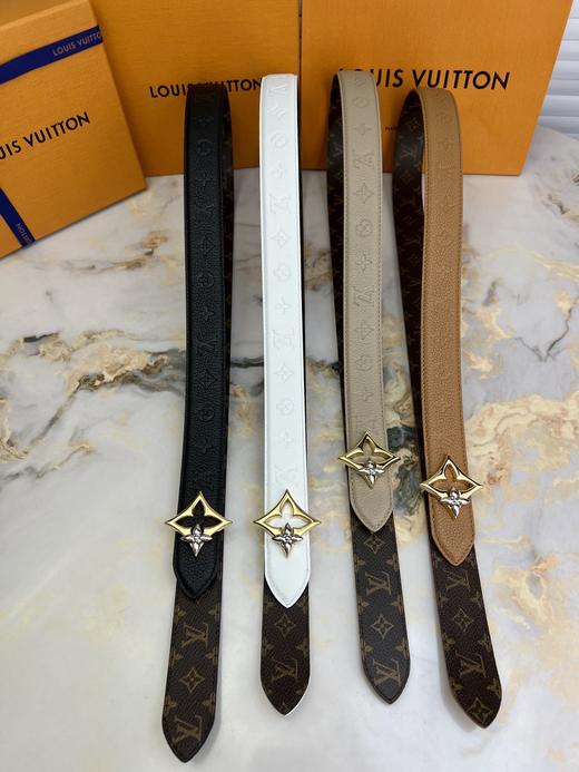 驴家 女士腰带 进口定制五金 专制老花牛皮带身，双面使用  时尚百搭 舒适体验 商品图2