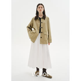 棉仓3571509001-IACHOE巴恩凤中长款外套