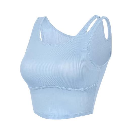 【限时秒】YOGACODE【火树银花系列】瑜伽服上衣背心带胸垫镂空肩带百搭运动背心女DWB115024 商品图4