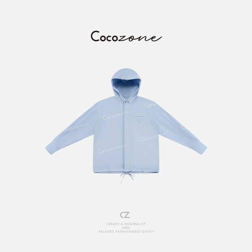 COCO ZONE 100棉春季设计感翻领单排扣衬衫CD1A0069 商品图0