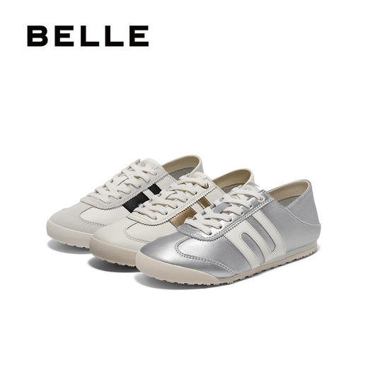 【10.31周年庆】 BF楼百丽小轻甘2.0跑道复古德训鞋女新款两穿运动休闲鞋子D5T1DBM5,吊牌价899元，活动价449元 商品图2