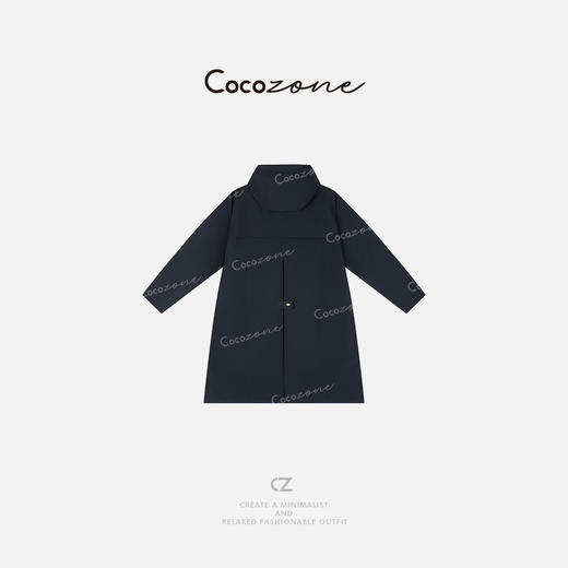 COCO ZONE “德尔文”2025新款运动风立领拉链长款外套CD1A0122 商品图1