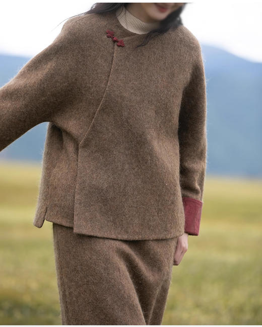 裁缝学苑AS422新中式国风毛呢外套纸样女装复古文艺上衣新款样板 商品图5