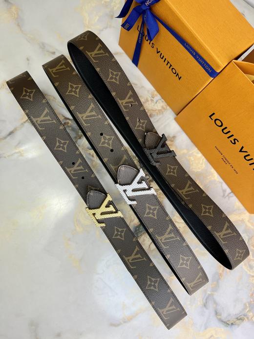 驴家 新款腰带 进口定制五金 专制老花牛皮带身，双面使用  时尚百搭 舒适体验 商品图1