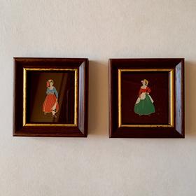 意大利中古珐琅彩装饰画