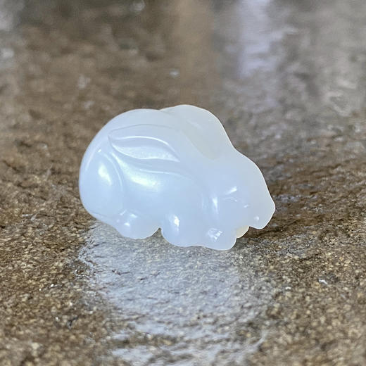 和田玉（白玉）挂件--兔子9.908g 商品图1