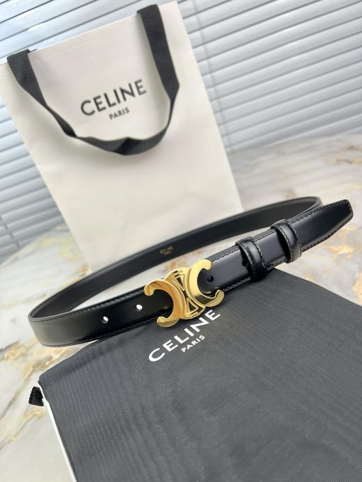 赛家 经典腰带，又名“凯旋门”👍，简单时尚低调，复古的扣头配搭牛皮🐂，有特色，🎁配专柜全套包装，宽:2.5cm，钢扣系列 商品图0