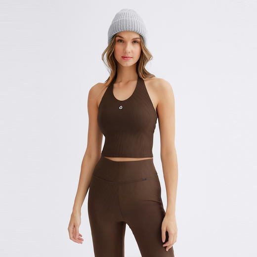 TITIKA ACTIVE法式运动背心罗纹吊带瑜伽背心健身衣（带胸垫）可外穿 25B11198 商品图2