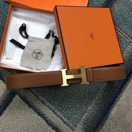 马家御用进口Epsom&Swift皮 ，定制精钢五金 真金电镀 激光镌刻LOGO ，双面自由切换使用！🎁配全套专柜包装 商品图0