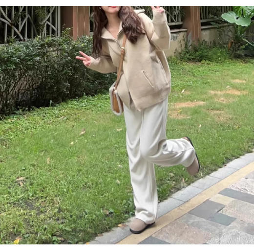 裁缝学苑AQ422窄版糯米阔腿裤纸样女装高腰休闲裤子直筒裤样板 商品图5