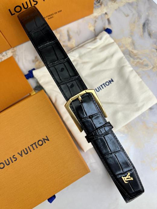 驴家 新款腰带系列 精钢五金针扣💋🐂鳄鱼纹配平纹小牛皮 商品图1