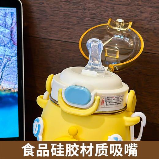 蛋仔派对儿童保温杯吸管水杯食品级男孩女孩上学专用学生水壶水杯 商品图3