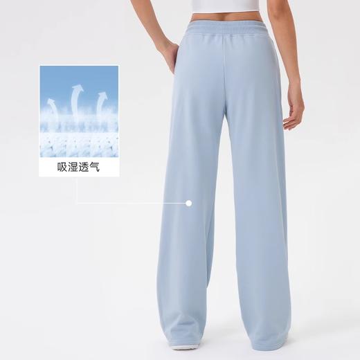 跃牌【欲动春风】系列 秋冬款高腰抽绳阔腿裤宽松休闲瑜伽健身跑步长裤24322 商品图3