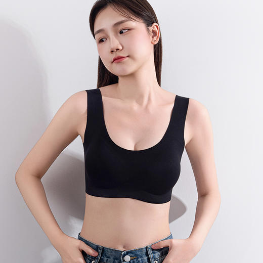 逸红颜周末小集市# 真丝无痕背心款内衣【隐形粉底液内衣】乳胶杯垫轻薄透气，氧气面料好舒服 商品图9
