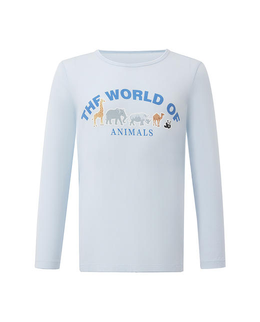【春上新】8楼爱慕儿童Aimer Kids男孩奶皮动物世界套头长袖睡衣AK241H111，吊牌价329元 商品图4