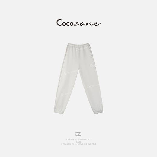 COCO ZONE 早春100棉宽松显瘦休闲松紧腰束脚裤CD2A0008 商品图2