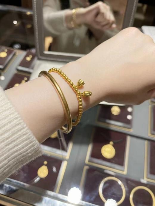 D020970两世欢手链+黄金素圈搭配在一起真的好嗑 商品图7