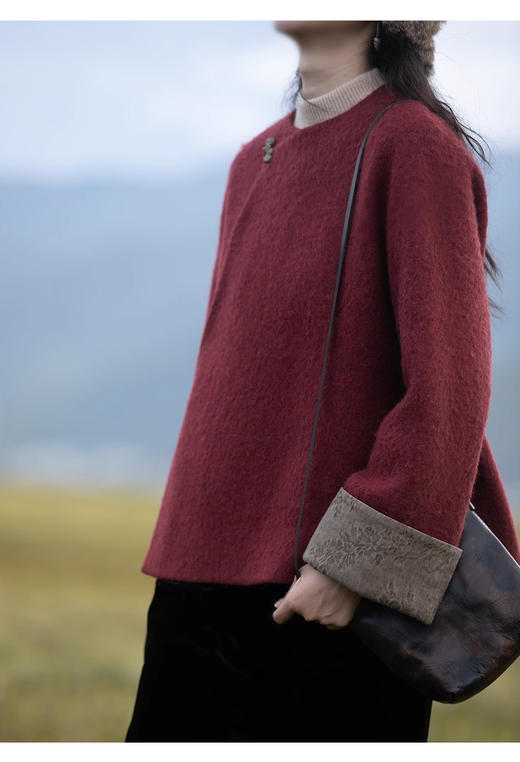 裁缝学苑AS422新中式国风毛呢外套纸样女装复古文艺上衣新款样板 商品图3