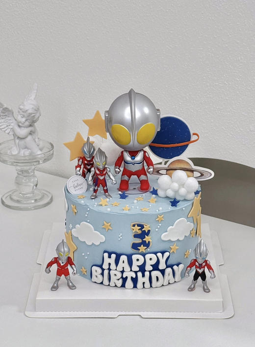 奥特曼男孩周岁蛋糕 商品图0